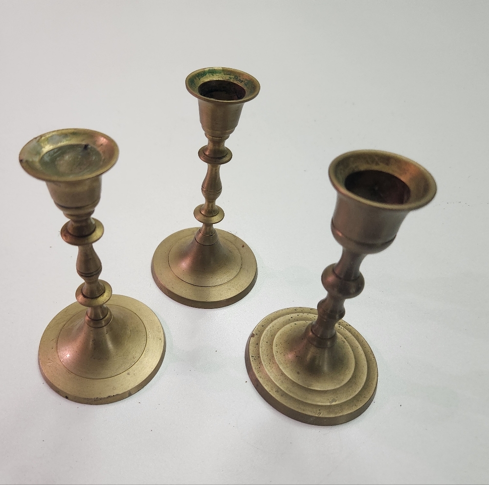 2 Brass Candle Sticks